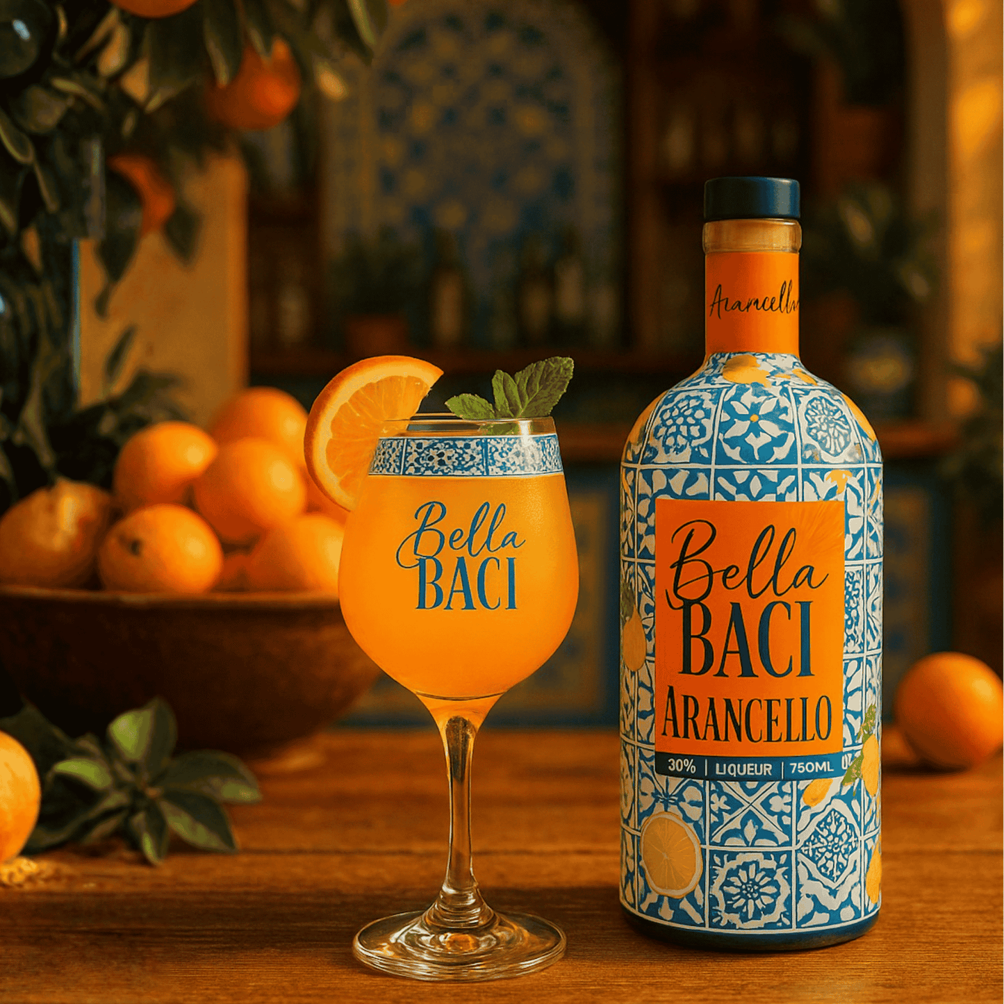 Bella Baci Arancello 750ml - Small Batch Natural Orange Liqueur