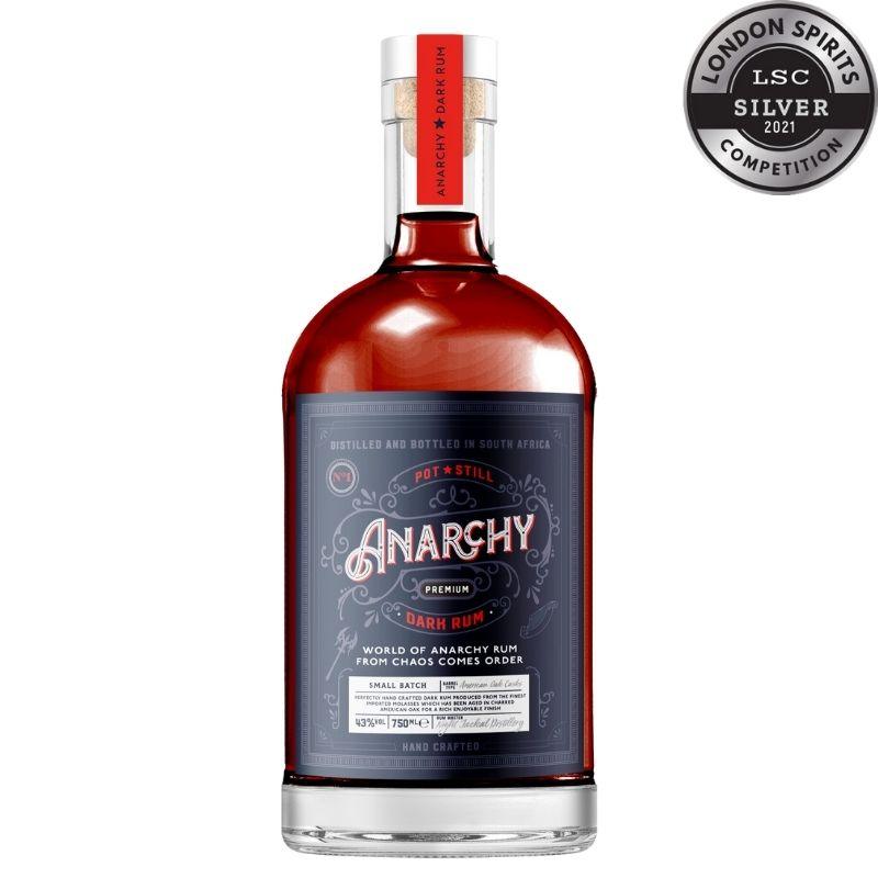 Anarchy Dark Rum 750ml – Small Batch Pot Still Rum - Night Jackal Distillery