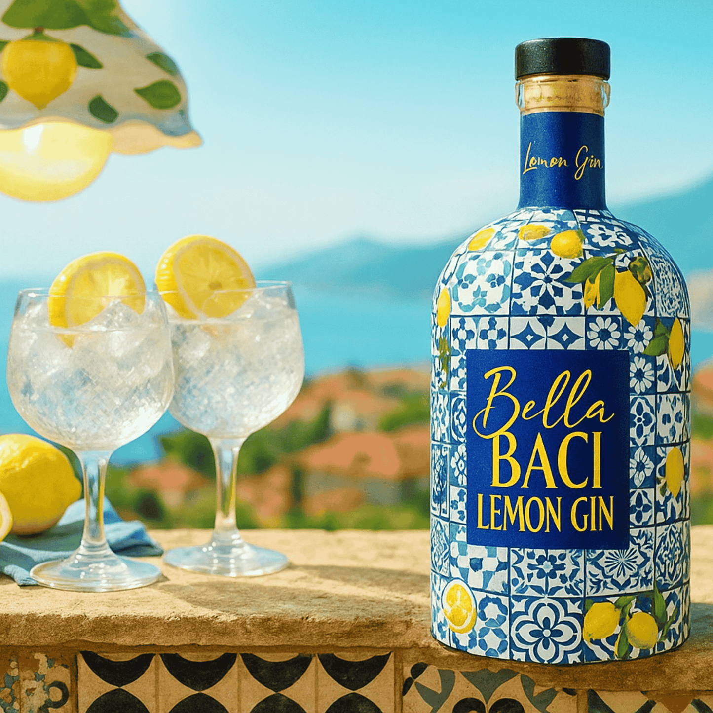 Bella Baci Lemon Gin 750ml – Citrus Elegance in Every Sip
