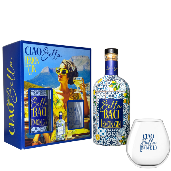 Bella Baci Lemon Gin Gift Pack 750ml