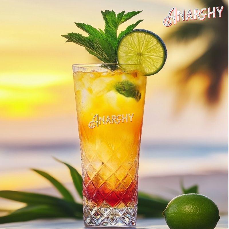 Tropical Sunset Swizzle - Night Jackal Distillery